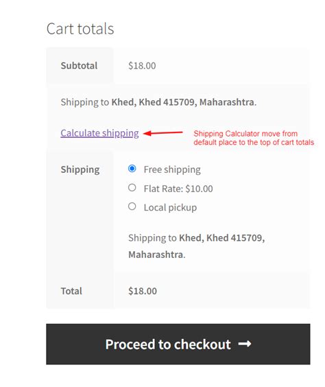 wc_cart_totals_shipping_html